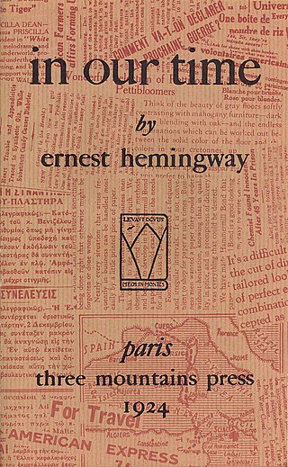 <i>In Our Time</i> (short story collection) 1925 Ernest Hemingway collection