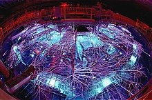 The Z machine at Sandia which is used to simulate a thermonuclear device. Z-machine480.jpg