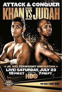 Amir Khan vs. Zab Judah Boxing competition