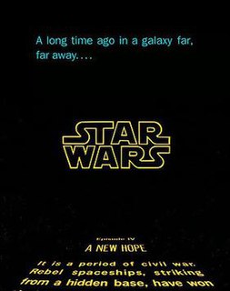 <i>Star Wars</i> opening crawl Signature title sequence style of numbered Star Wars films