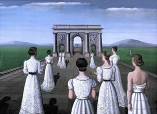 <i>Procession in Lace</i> Painting by Paul Delvaux