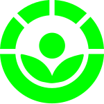 The international Radura logo, used to show a food has been treated with ionizing radiation. Radura international.svg