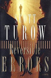 <i>Reversible Errors</i> 2002 novel by Scott Turow