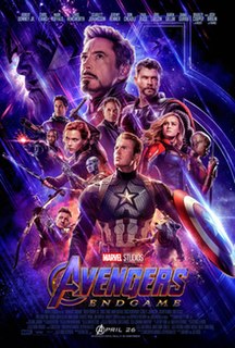 Avengers: Endgame is a 2019 American superhero film based on the Marvel Comics superhero team the Avengers, produced by Marvel Studios and distributed by Walt Disney Studios Motion Pictures. It is the direct sequel to Avengers: Infinity War (2018) and the 22nd film in the Marvel Cinematic Universe (MCU). It was directed by Anthony and Joe Russo and written by Christopher Markus and Stephen McFeely, and features an ensemble cast including Robert Downey Jr., Chris Evans, Mark Ruffalo, Chris Hemsworth, Scarlett Johansson, Jeremy Renner, Don Cheadle, Paul Rudd, Brie Larson, Karen Gillan, Danai Gurira, Benedict Wong, Jon Favreau, Bradley Cooper, Gwyneth Paltrow, and Josh Brolin. In the film, the surviving members of the Avengers and their allies attempt to reverse the damage caused by Thanos in Infinity War.