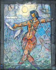 Bill Rane, "Woman Entangled" c. 1990. Oil on canvas, 60" x 48". This is one of Rane's best-known paintings. Bill Rane, Woman Entangled c. 1990.png