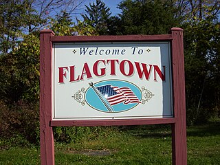 <span class="mw-page-title-main">Flagtown, New Jersey</span> Populated place in Somerset County, New Jersey, US