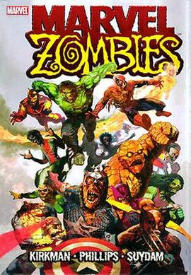 A Marvel Zombies cover parodying Secret Wars (1984–85) by Arthur Suydam