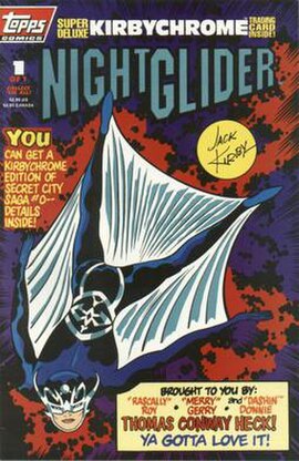 NightGlider #1 (April 1993). Cover art by Jack Kirby.