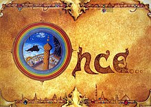 The film had many name changes before becoming The Thief and the Cobbler; other names included The Thief Who Never Gave Up and Once.... Older character designs, and characters that were later removed, are in the Once... logo. Oncelogolarge2.jpg