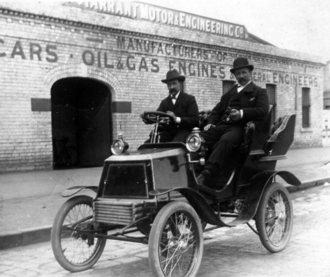 A Tarrant automobile outside the factory in South Melbourne. Tarrant car.png