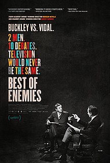 <i>Best of Enemies</i> (2015 film) 2015 American documentary film directed by Morgan Neville