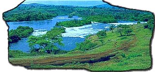 Bujagali Falls former waterfall at Lake Victoria in Uganda