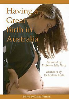 <i>Having a Great Birth in Australia</i> book by David Vernon