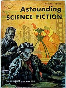 "Omnilingual" was the cover story on the February 1957 Astounding Stories, illustrated by Frank Kelly Freas. Omnilingual.jpg