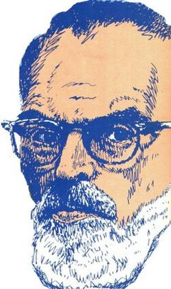 Sheldon Mayer self-portrait from the cover of The Amazing World of DC Comics #5 (March–April 1975)