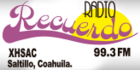 Logo as Radio Recuerdo used 2018-19 XHSAC RadioRecuerdo99.3FM logo.png