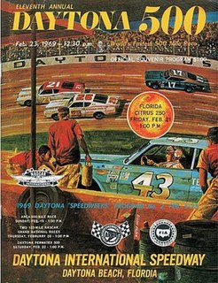 1969 Daytona 500 Auto race held at Daytona International Speedway in 1969