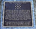Chief Tantaquidgeon's personal Totem, commemorated on a plaque