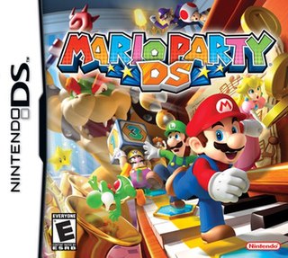 Mario Party DS is a 2007 party video game published by Nintendo for the Nintendo DS. It is the last Mario Party game to be developed by Hudson Soft, who was replaced on the franchise by Nd Cube in 2012. It was also released on the Virtual Console for the Wii U in April 2016. Mario Party DS was followed by Mario Party 9 for the Wii.