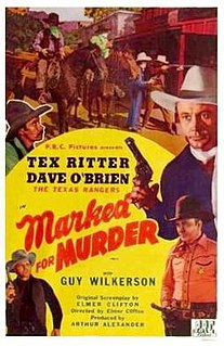 <i>Marked for Murder</i> 1945 film by Elmer Clifton