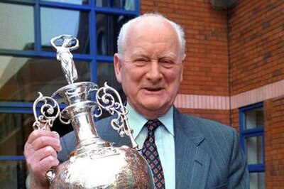 Finney with the Football League championship trophy in 1999