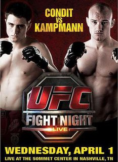 <span class="mw-page-title-main">UFC Fight Night: Condit vs. Kampmann</span> UFC mixed martial arts event in 2009