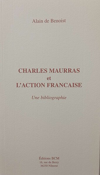 File:Charles Maurras, l'Action française et la question sociale book cover.jpg