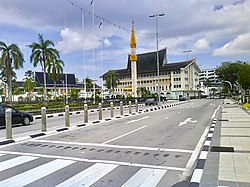 Eine Straße in Pusat Bandar, Bandar Seri Begawan