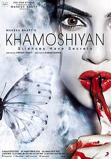 <i>Khamoshiyan</i> 2015 Hindi film directed by Karan Darra