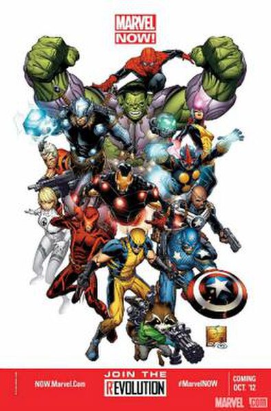 Promotional image for Marvel Now! Art by Joe Quesada.