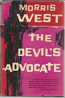 <i>The Devils Advocate</i> (West novel) novel by Morris L. West