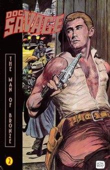 Doug Wildey's cover for Millennium's Doc Savage: The Man of Bronze.