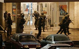 Moscow theater hostage crisis 2002 storming of Dubrovka Theater by armed Chechen terrorists
