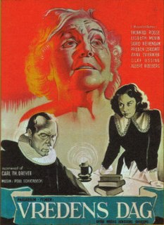 <i>Day of Wrath</i> 1943 Danish film directed by Carl Theodor Dreyer