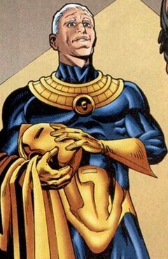 Panel from JSA #4 (Nov, 1999) featuring Hector Hall as Doctor Fate, art by Stephen Sadowski.