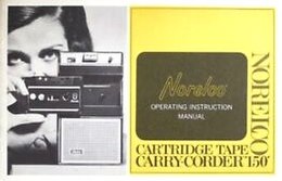 Norelco Cartridge Tape Carry-Corder 150 User Manual cover page.jpg