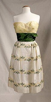 Dress, nylon, sateen, silk, designed by Philip Hulitar, c. 1955 Philip Hulitar Dress.jpg