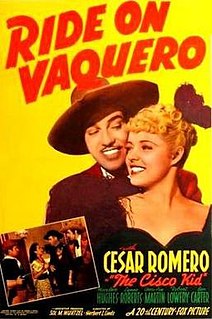 <i>Ride on Vaquero</i> 1941 film directed by Herbert I. Leeds