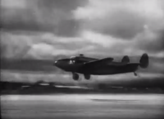 A Lockheed Model 14 Super Electra stood in for the "Lambert Bomber X291" in Emergency Landing. Screen shot Emergency Landing.png