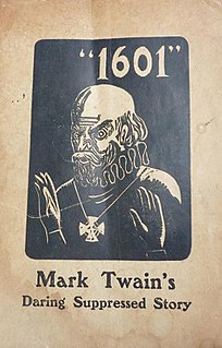 <i>1601</i> (Mark Twain) book by Mark Twain