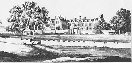 Billingbear House, Berkshire, in 1669.
(1821 engraving derived from a 17th-century manuscript illustration). BillingbearHouse1669.jpg