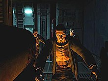 The shadowing effects of the unified lighting and shadowing engine applied on a group of zombies Doom3shadows2.jpg