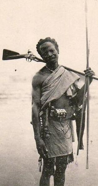 A nationalist fighter from the rural southeast. The rebels were poorly armed, as only a few had rifles. Most faced the modern French military with spe