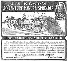 An advertisement for a J.S. Kemp model spreader Jskempspreaderad.JPG