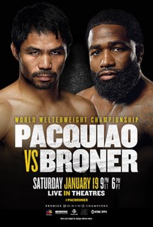 Manny Pacquiao vs. Adrien Broner 2019 boxing match