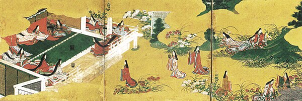 Image from the Tale of Genji showing what life at Saikū might have been like
