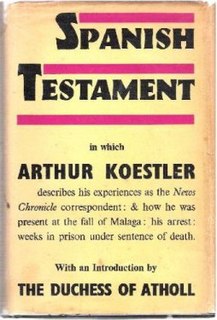 <i>Spanish Testament</i> book by Arthur Koestler