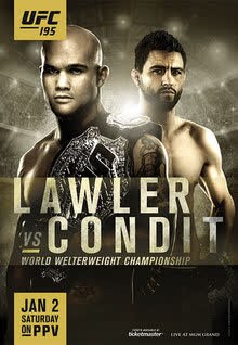 The poster for UFC 195: Lawler vs. Condit