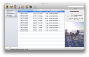 Mac OS X 10.7.2 нұсқасындағы BetterZip 2.1.2