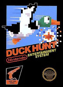 North American NES box art of Duck Hunt.